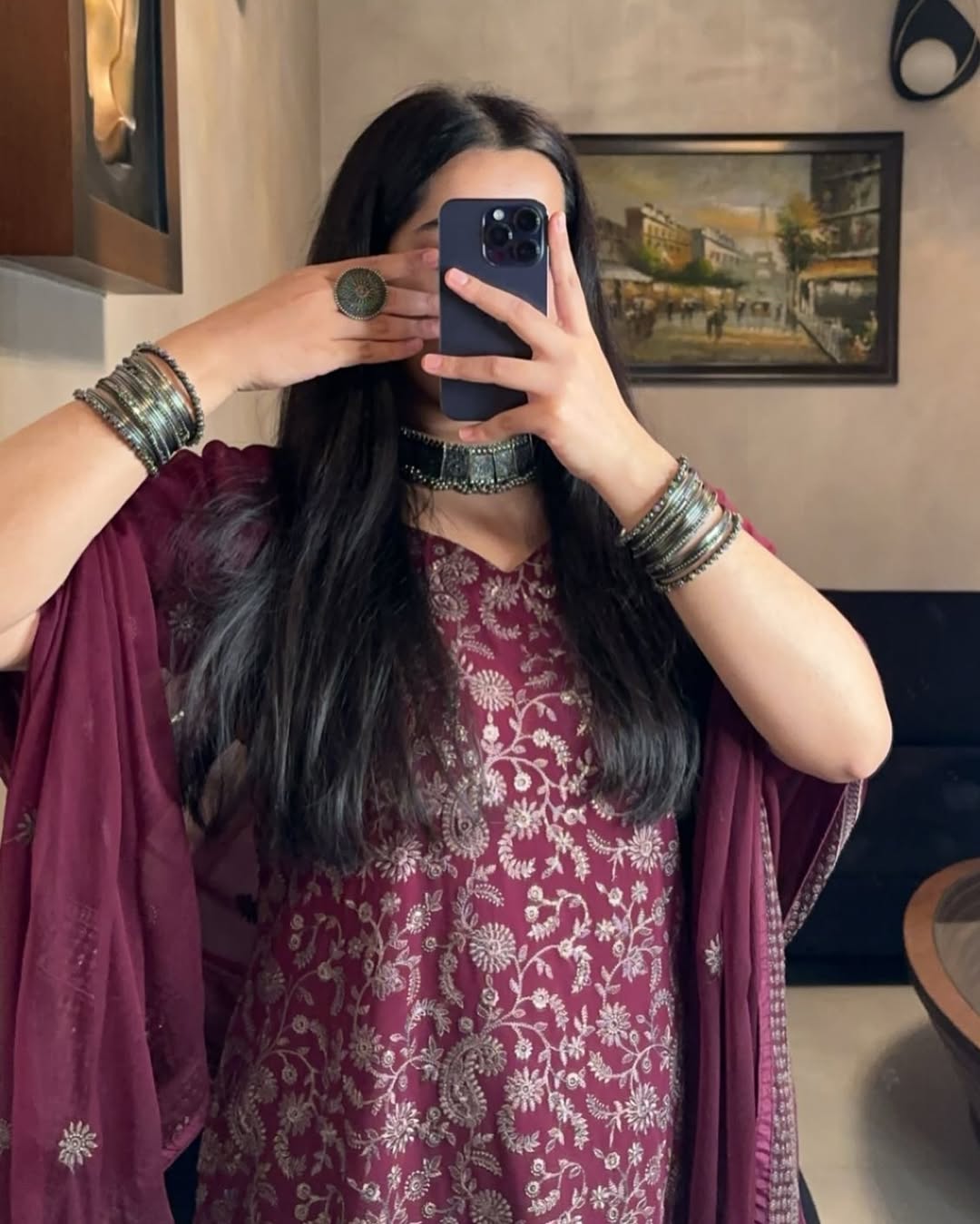 Premium Maroon Color Heavy Floral Embroidered Georgette Suit Set with Matching Dupatta | Traditional Festive & Party Wear Ethnic Outfit for Women